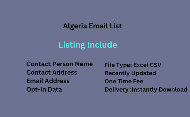 Algeria Email List