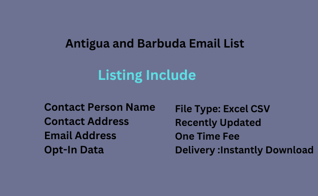 Antigua and Barbuda Email List