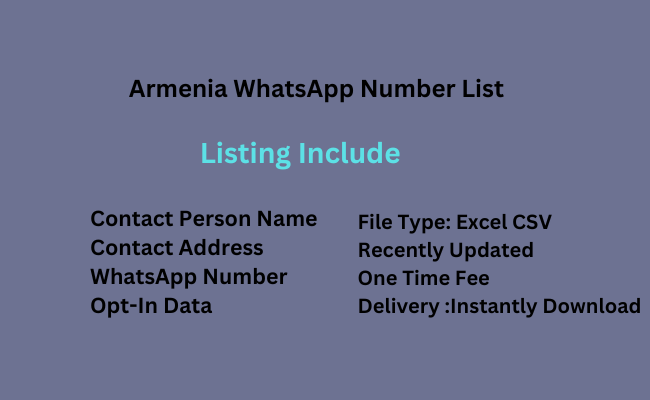 Armenia whatsapp number list