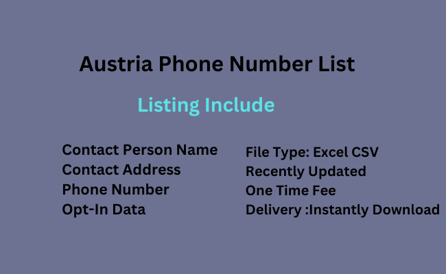 Austria phone number list