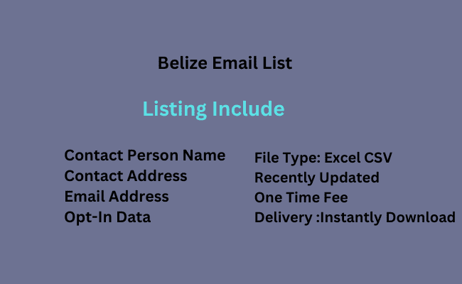 Belize Email List