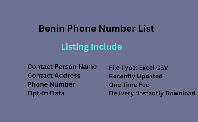 Benin phone number list