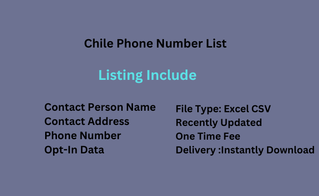 Chile phone number list