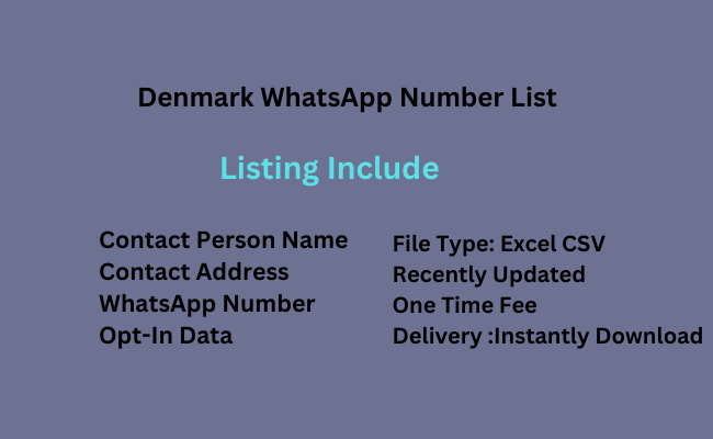 Denmark whatsapp number list