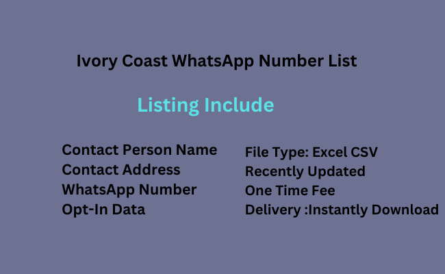 Ivory Coast whatsapp number list