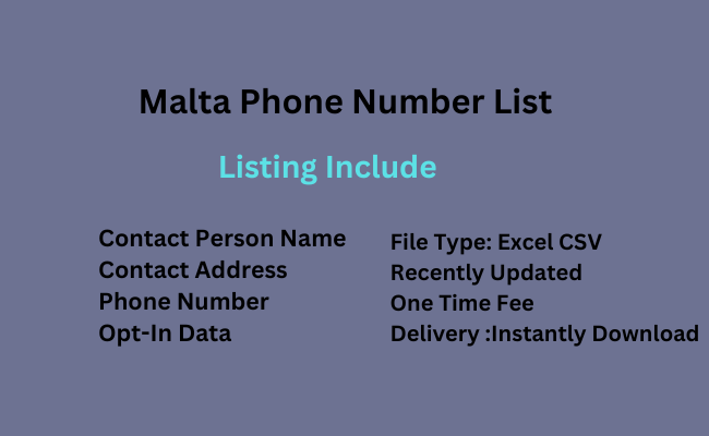 Malta phone number list