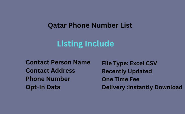 Qatar phone number list