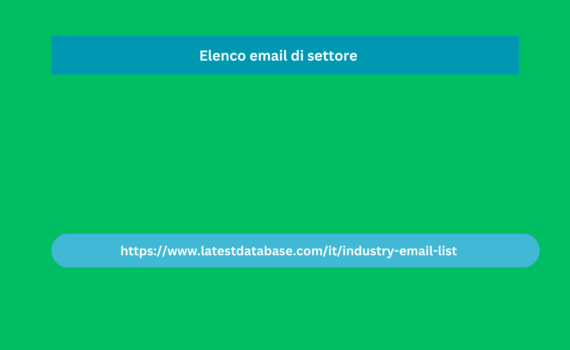 Elenco email di settore