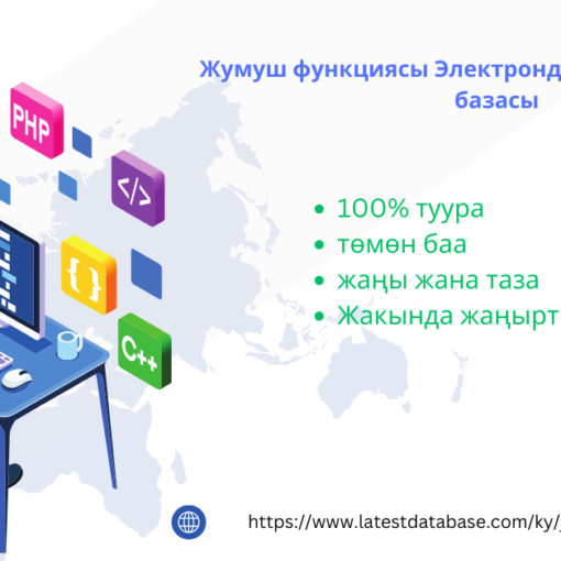 Жумуш функциясы Электрондук почта маалымат базасы