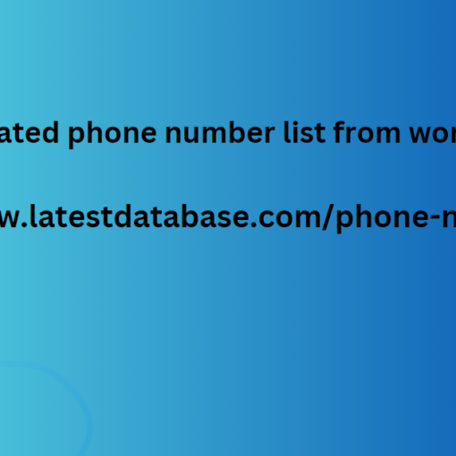 2024 updated phone number list from worldwide