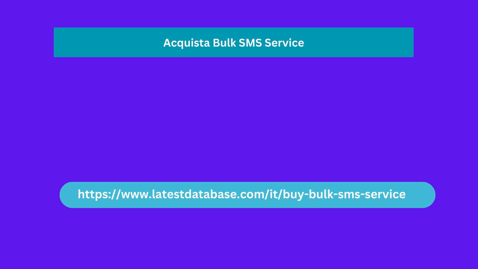 Acquista Bulk SMS Service