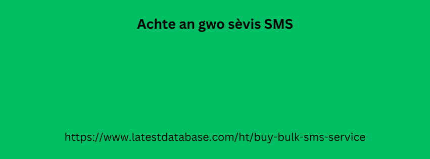  Achte an gwo sèvis SMS