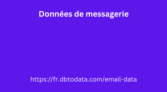 Données de messagerie