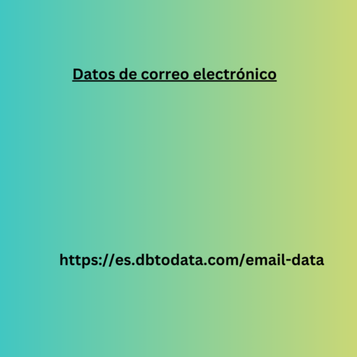 Datos de correo electrónico