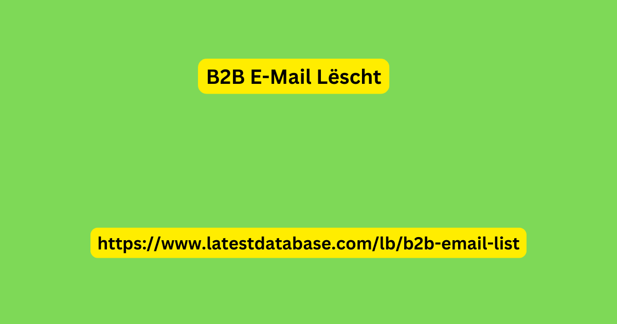 B2B E-Mail Lëscht