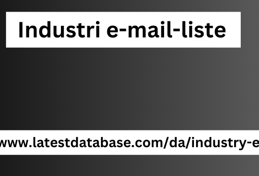 Industri e-mail-liste