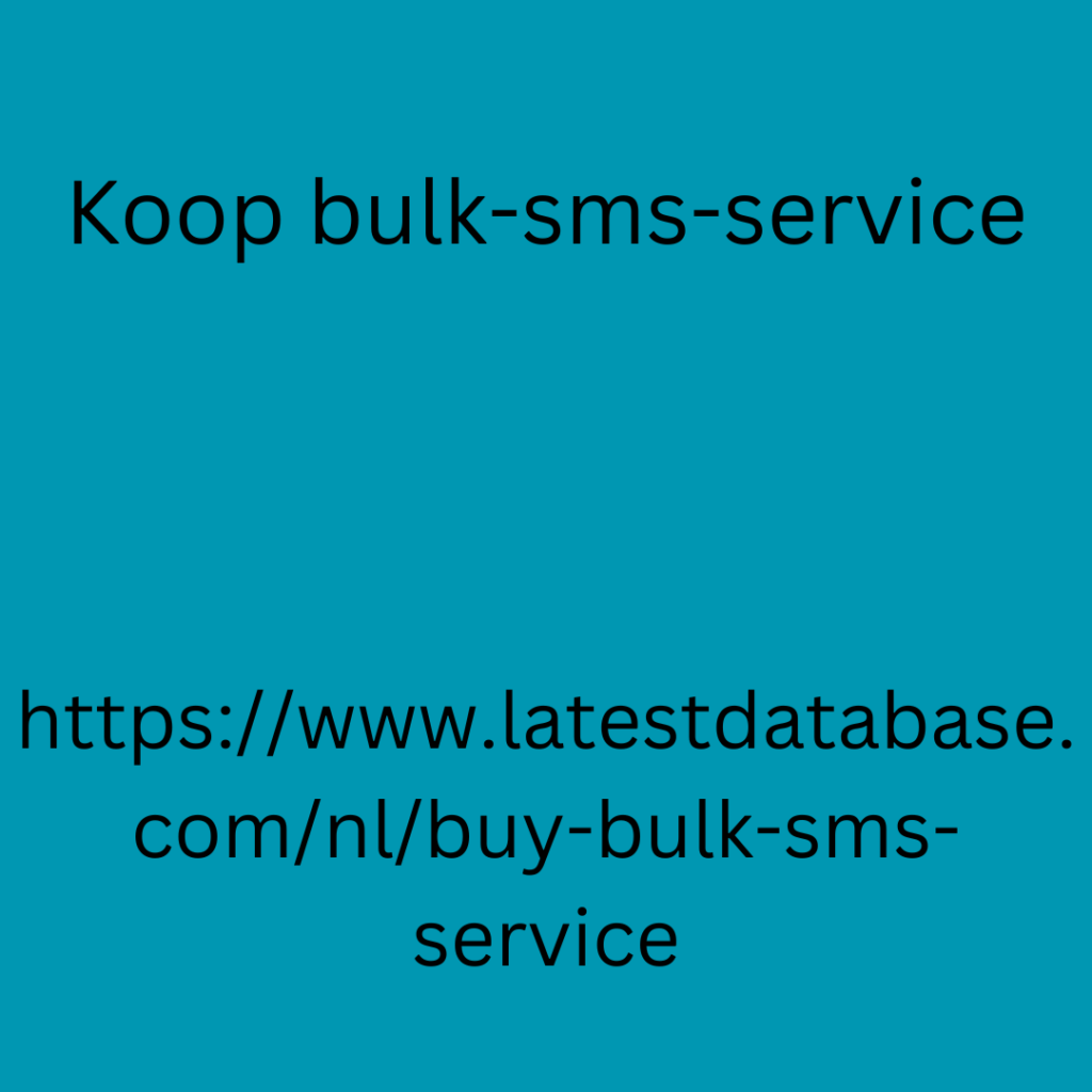 Koop bulk-sms-service