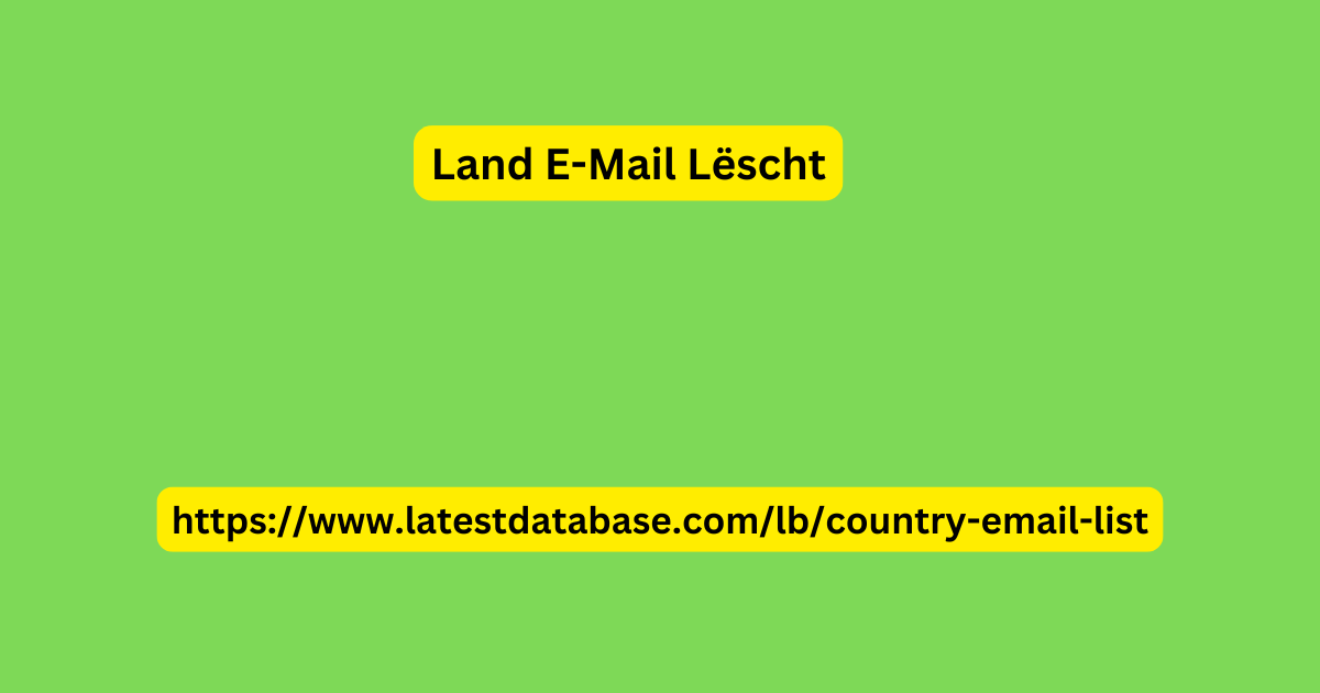 Land E-Mail Lëscht