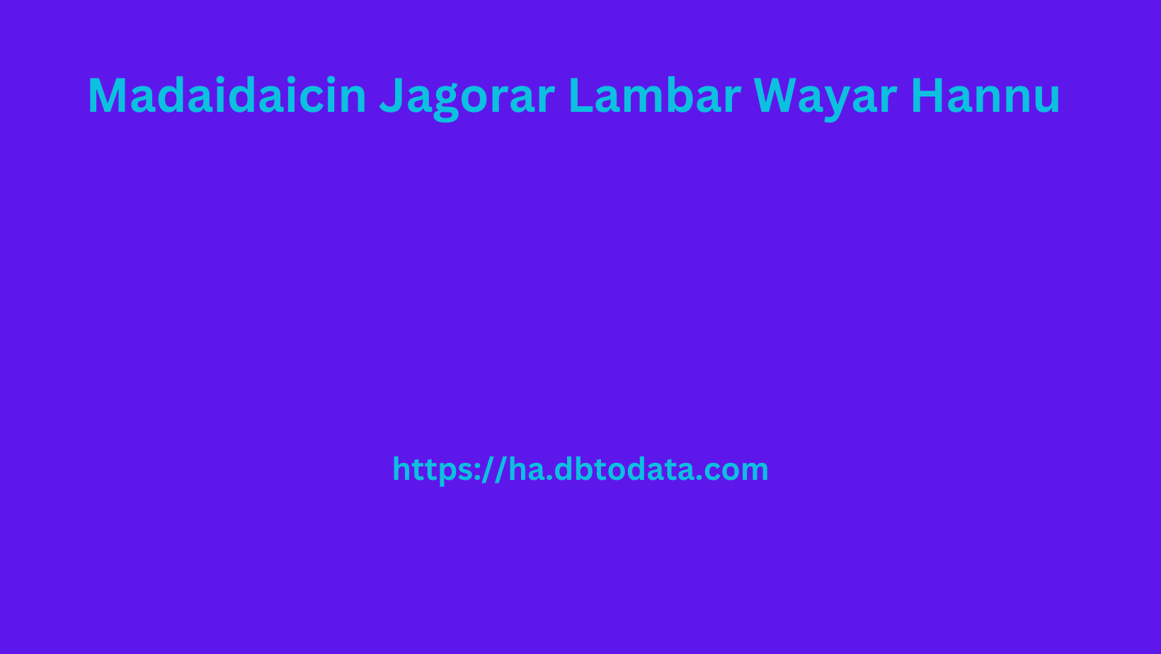 Madaidaicin Jagorar Lambar Wayar Hannu