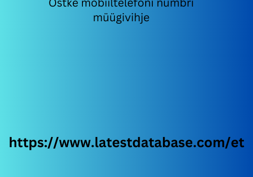 Ostke mobiiltelefoni numbri müügivihje