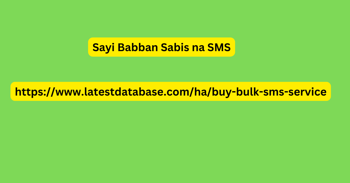 Sayi Babban Sabis na SMS