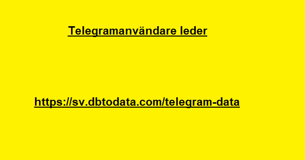 Telegramanvändare leder