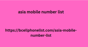 asia mobile number list