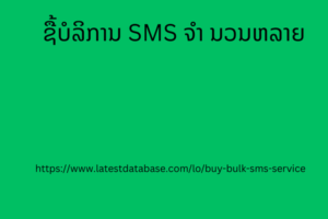 ຊື້ບໍລິການ SMS ຈຳ ນວນຫລາຍ