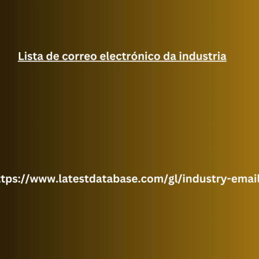 Lista de correo electrónico da industria