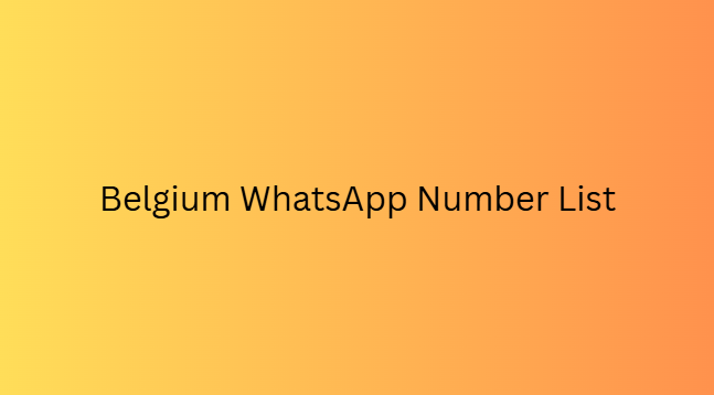 Belgium WhatsApp Number List