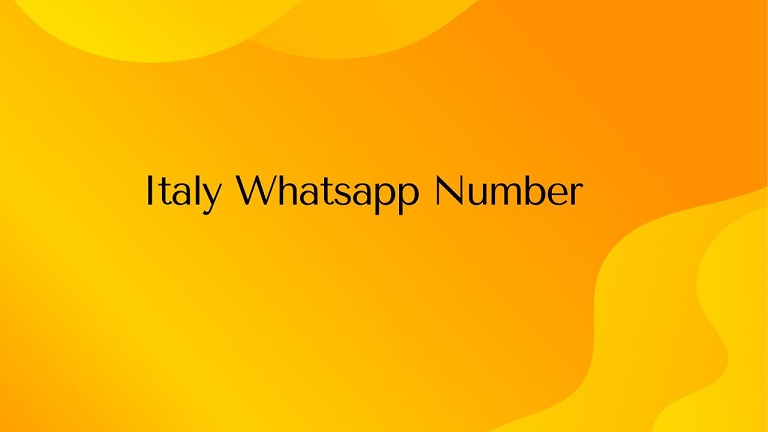 Italy Whatsapp Number