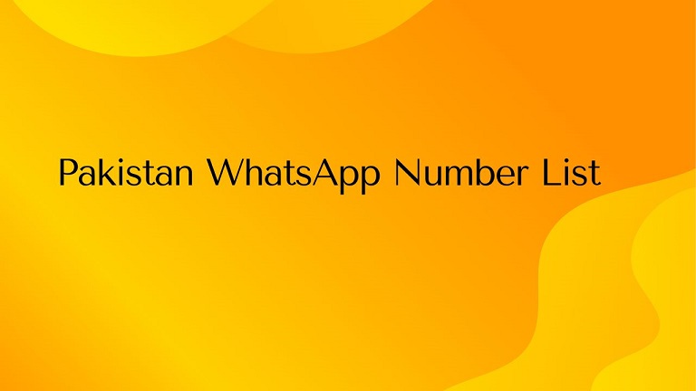 Pakistan WhatsApp Number List